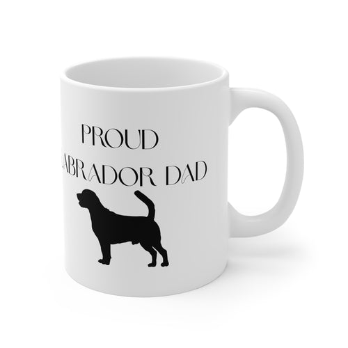 Proud Labrador Dad Mug - Personalized Ceramic Coffee Cup