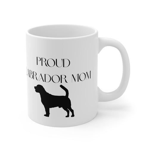 Proud Labrador Mom Mug - Personalized Ceramic Coffee Cup