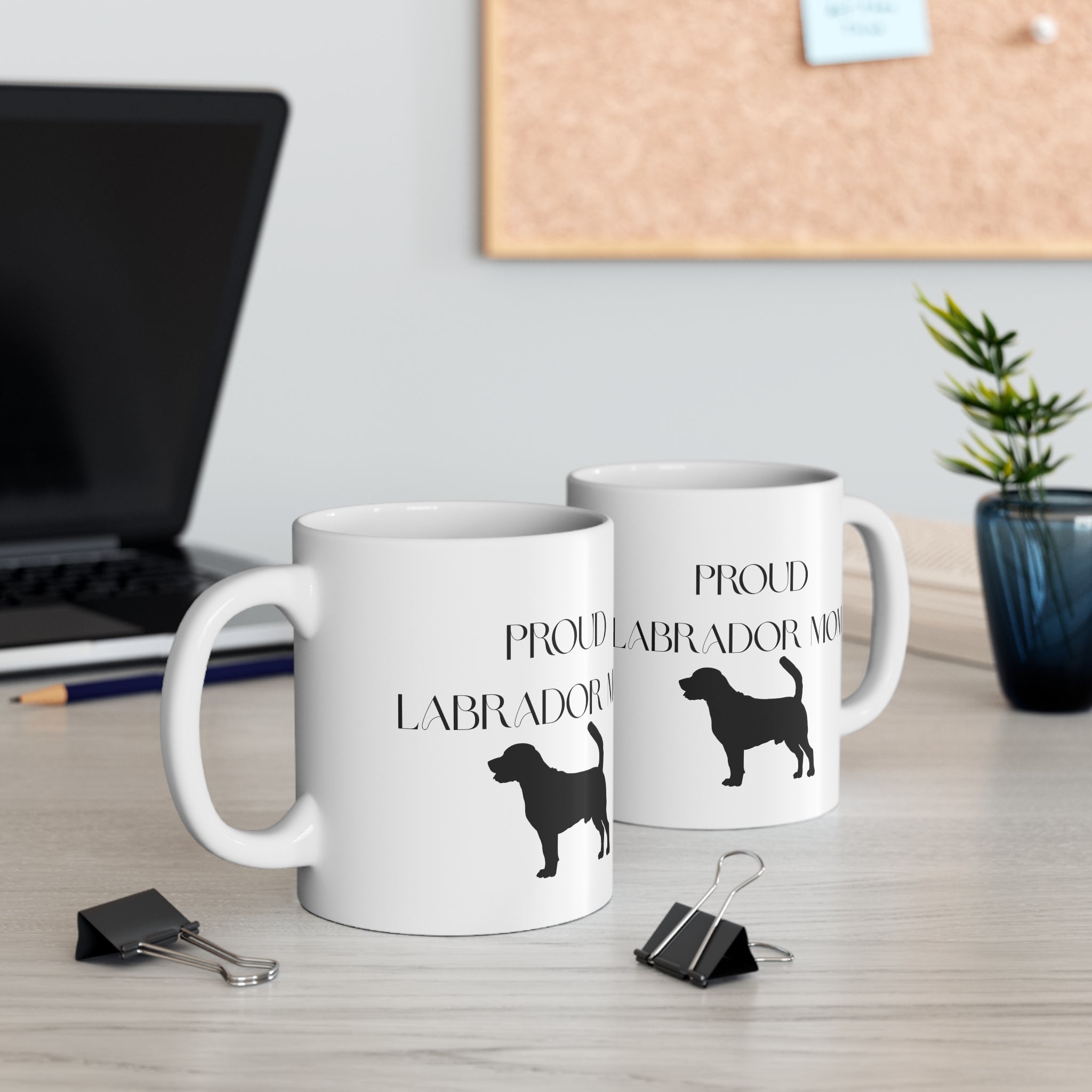 Proud Labrador Mom Mug - Personalized Ceramic Coffee Cup