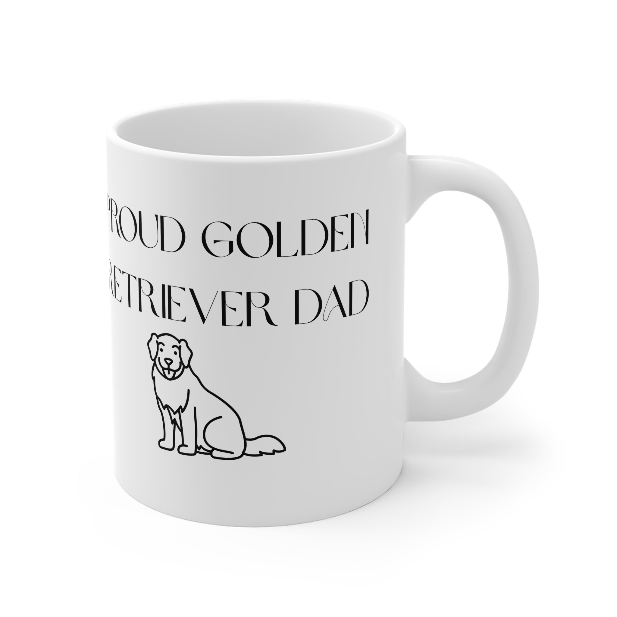 Proud Golden Retriever Dog Mug - Personalized Ceramic Coffee Cup