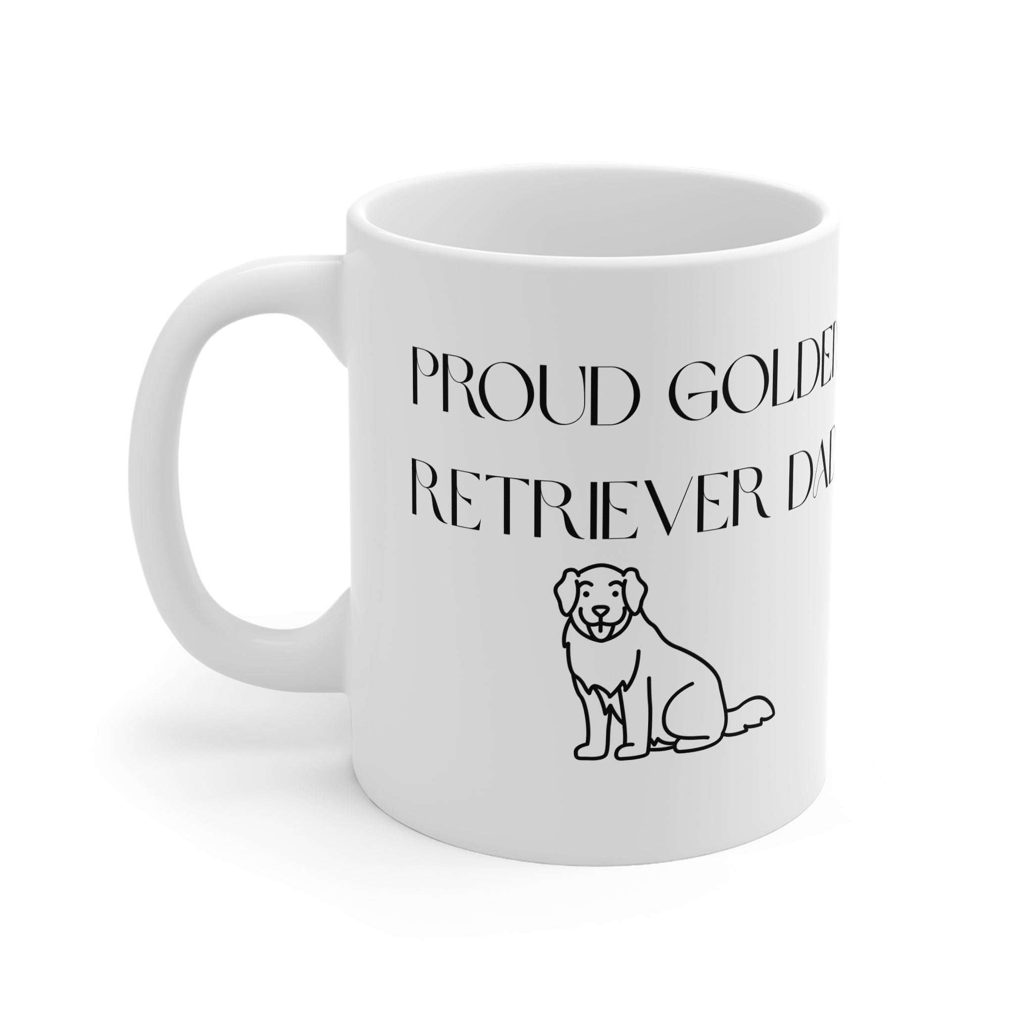 Proud Golden Retriever Dog Mug - Personalized Ceramic Coffee Cup