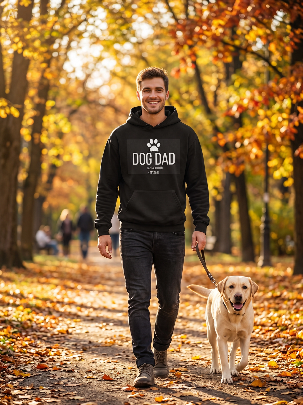 Lab Dad Classic Unisex Zip Hoodie
