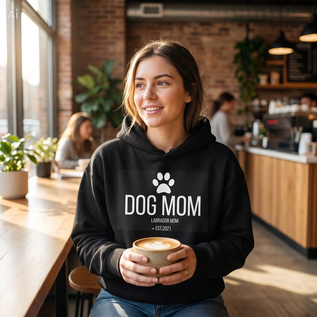Lab Mom Classic Unisex Zip Hoodie