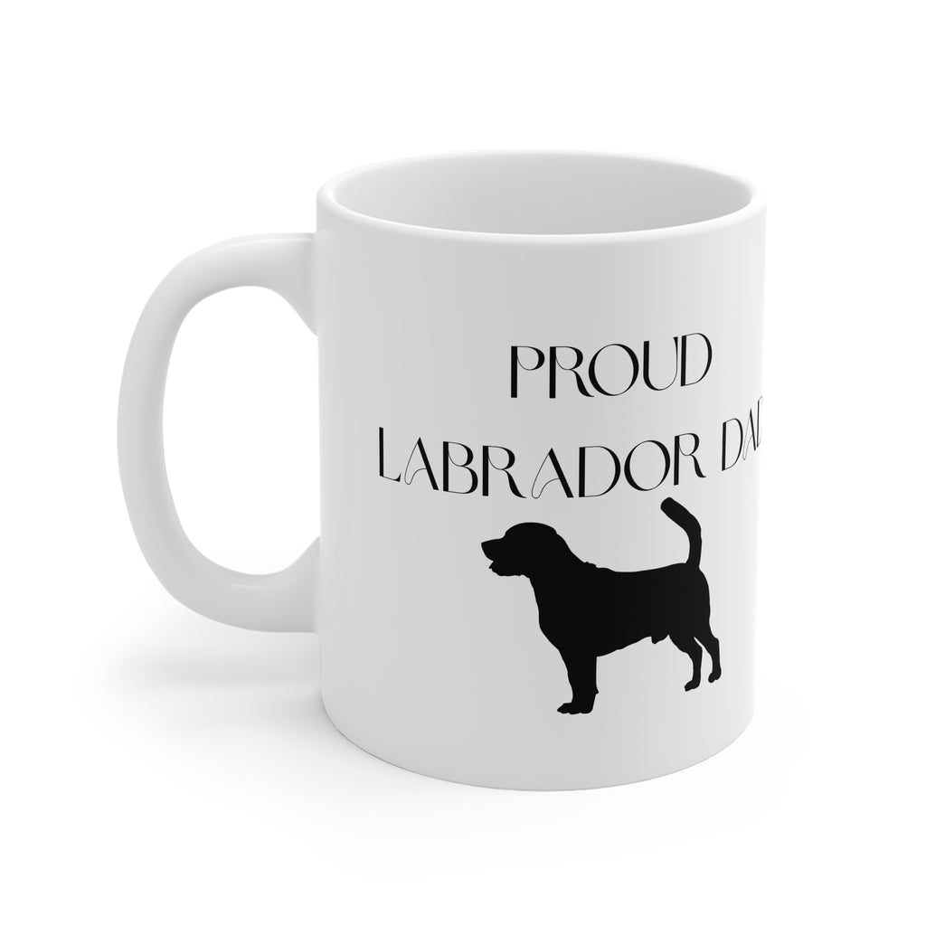 Proud Labrador Dad Mug - Personalized Ceramic Coffee Cup